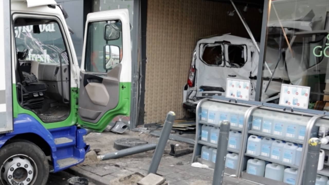 Image From Video: Major Damage at Gas Station in Muiden After Remarkable Accident