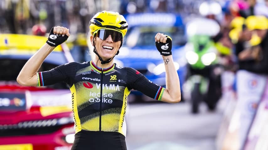 Emotions in Visma after tour power grip ferrand-prévot: "She's a very big one"
