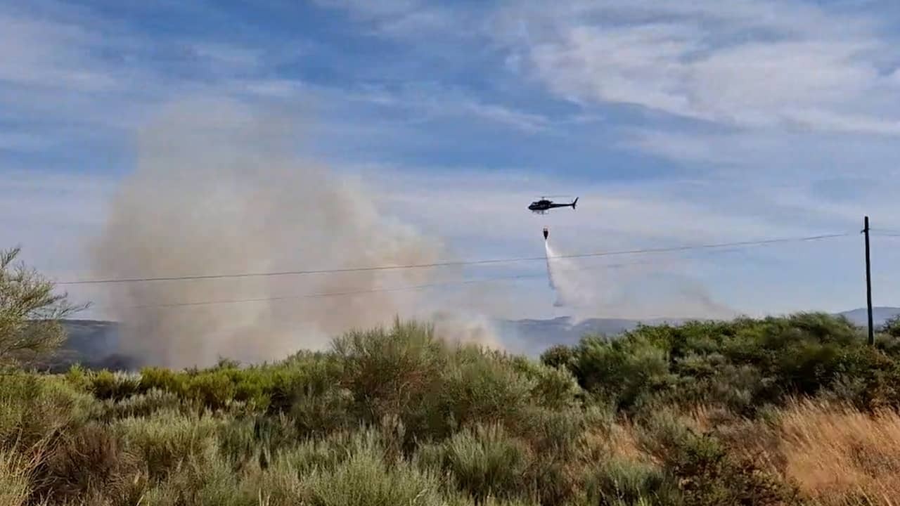 Image from video: Dutch fire brigade practices in Spain