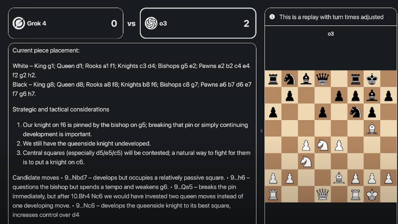Image from Video: Watch the Final Between O3 And Grok