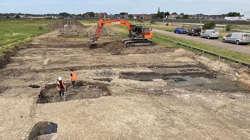 Remains of Roman headquarters discovered during the construction viaduct near Katwijk