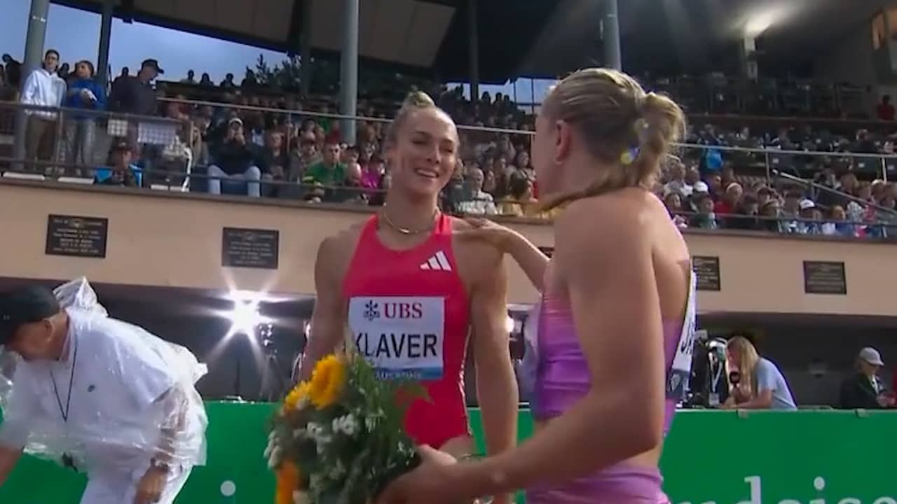 Image from Video: Lieke Klaver runs cleverly second time at 400 meters in Lausanne