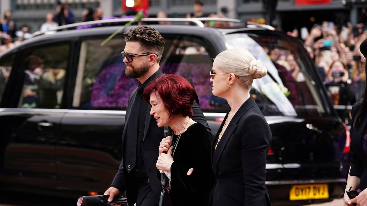 Image from Video: Family and Fans Say Goodbye to Ozzy Osbourne