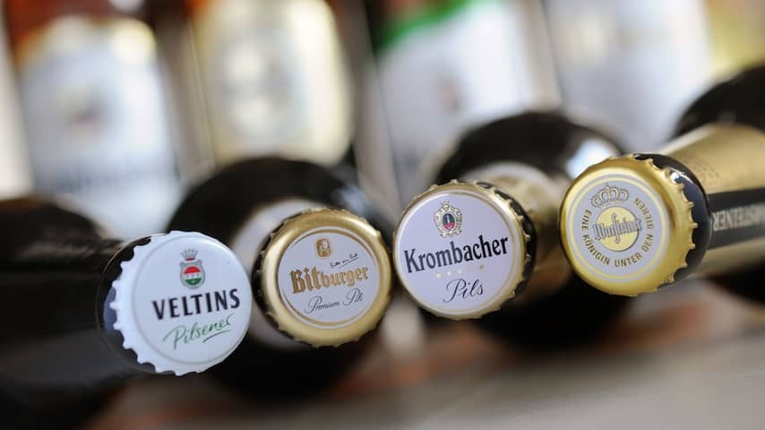 German beer Veltins Bitburger Krombacher Warsteiner