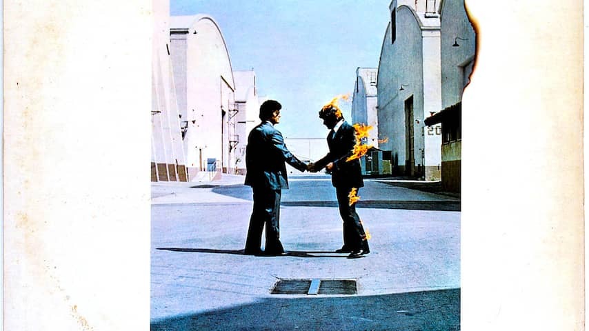 Burning Stuntman (88) died on album cover Pink Floyd