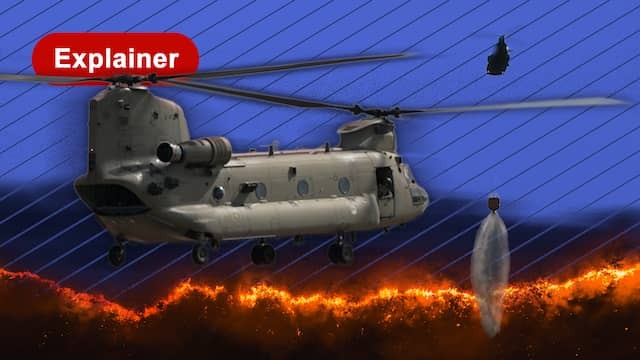 Dutch Chinooks in action: that's how they extinguish forest fire of the century