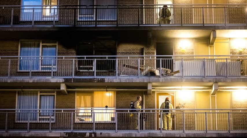 Three injured in a fire in Eindhoven housing complex after possible explosion