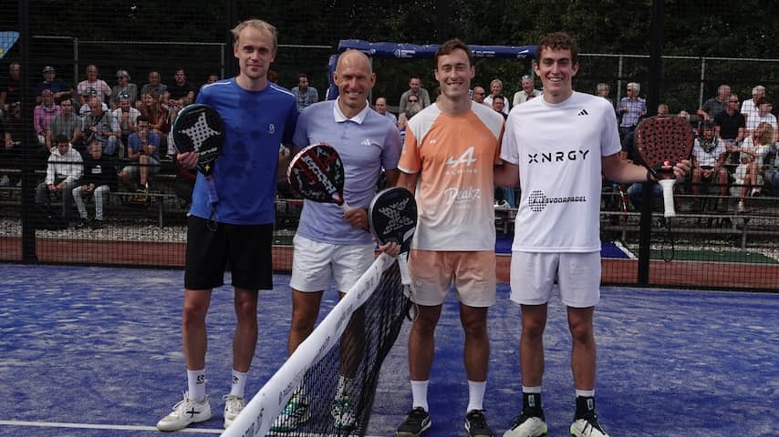 Arjen Robben loses at professional debut as a padel player at tournament in Westerbork