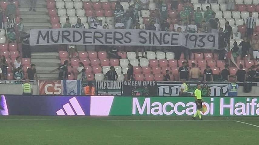 Israeli football fans cause a fuss in Poland with 'murderer-banner'
