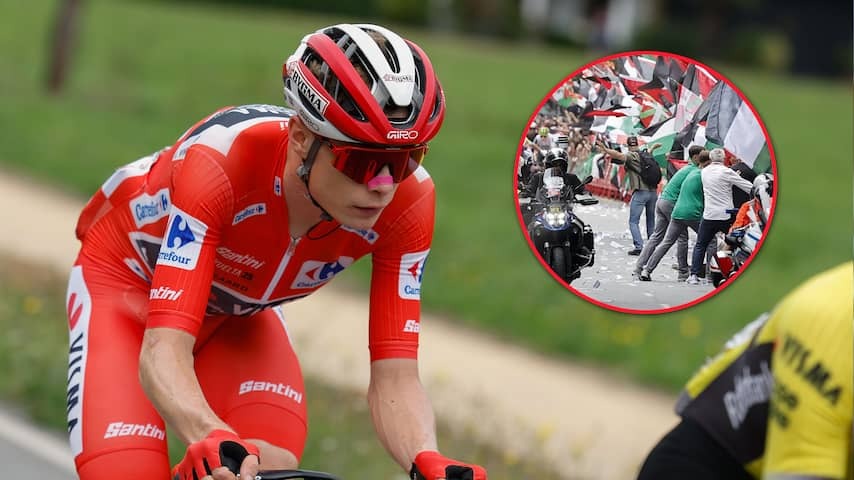 Vingegaard is disappointed by protests at Finish in Vuelta: 'Wanted to win for son'