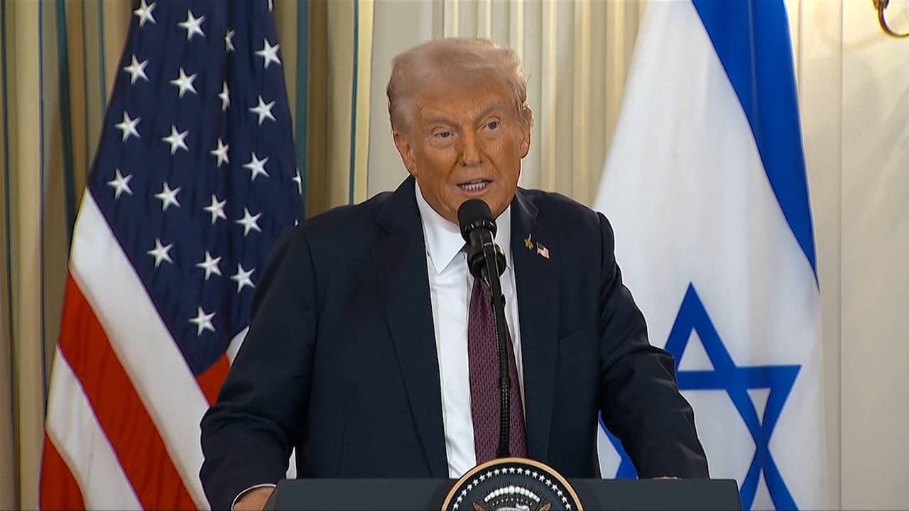 Image from video: Trump about Gaza peace plan: 'Netanyahu is agreement'