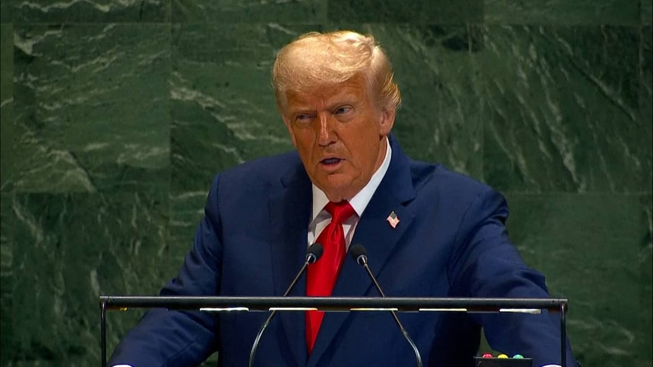 Image from Video: Trump critical of UN, climate change and Europe during long speech