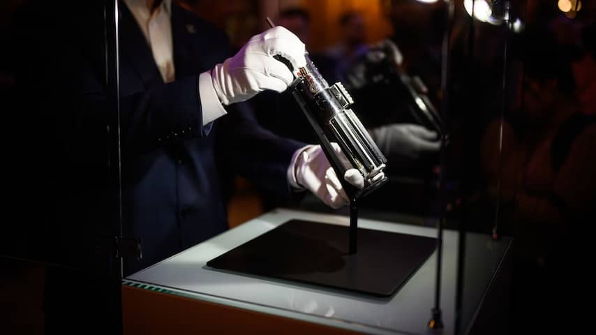 Light sword of Darth Vader from Star Wars films for record amount auctioned