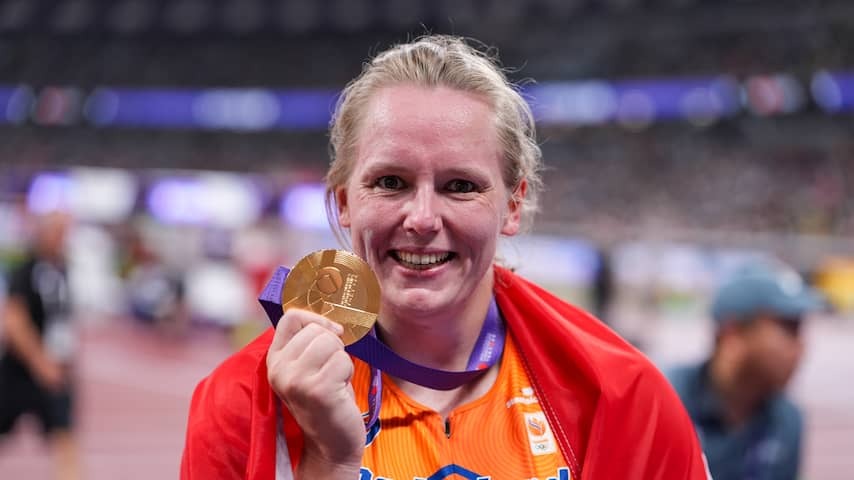 Painter takes historical athletics gold after fever and Red Bull: 'Now a glass of wine'