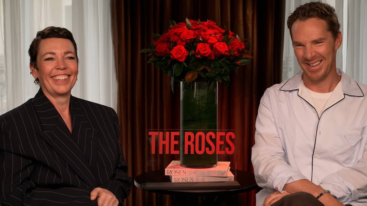 Image from video: Colman and Cumberbatch about their role in The Roses.