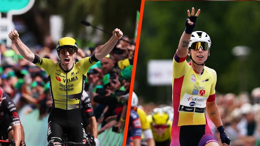 Kooij guides Visma talent Brennan with lead-out to victory, three in a row for Wiebes