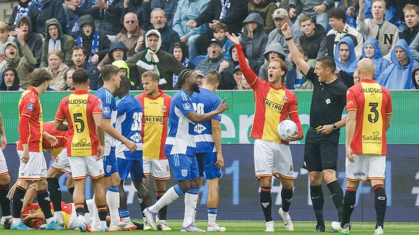 Go Ahead wins IJsselderby after particularly early red card for PEC Zwolle