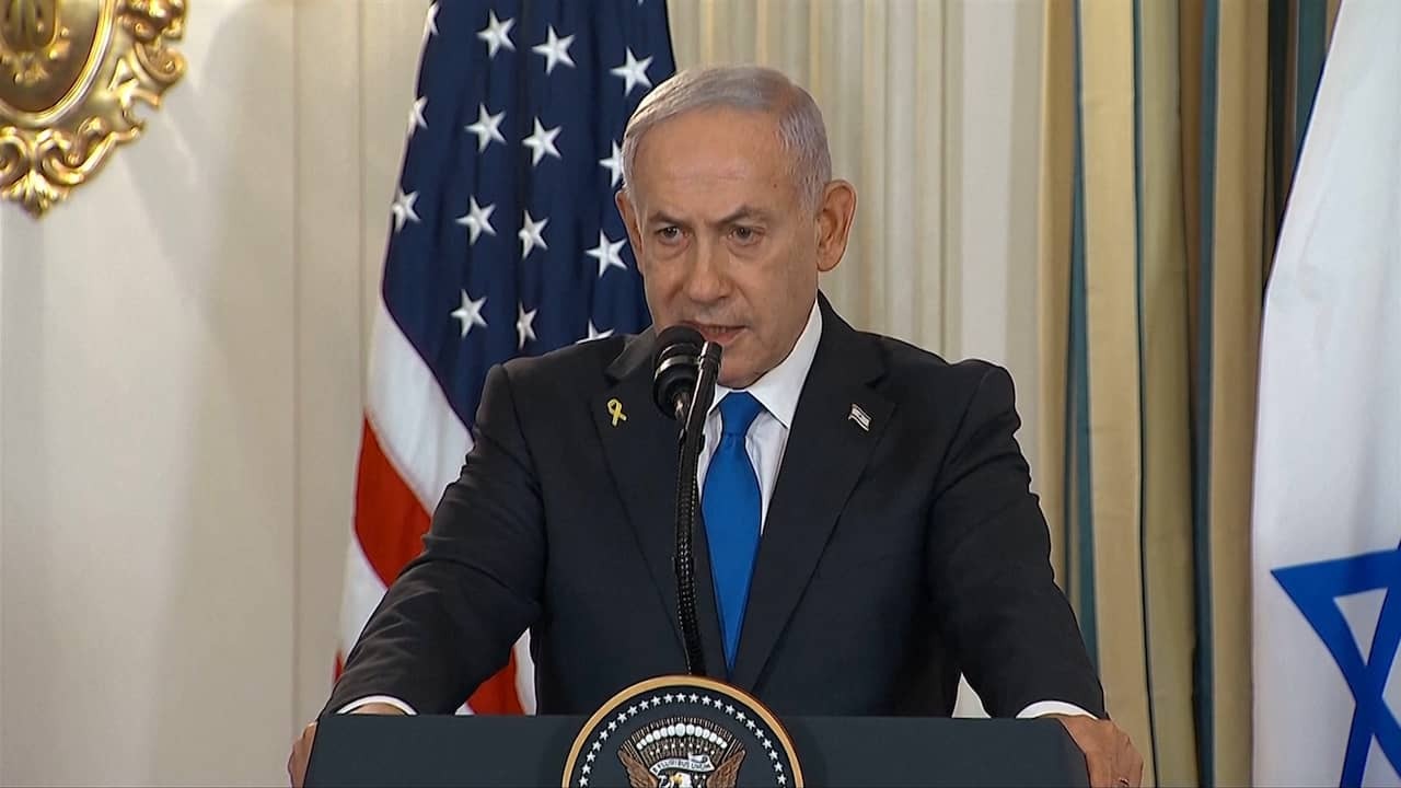 Image from Video: Netanyahu on Gaza Peace Plan: 'If Hamas Says No, We Will Finish It'