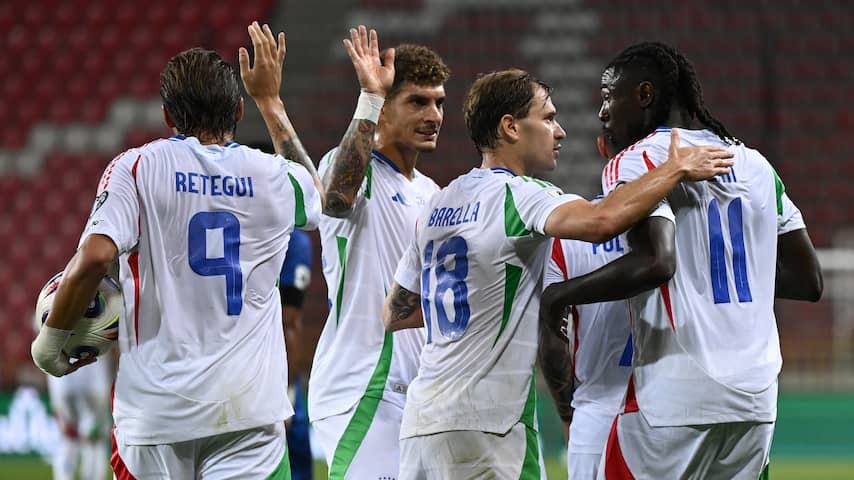 Italy books in World Cup qualifying match with nine goals important victory over Israel