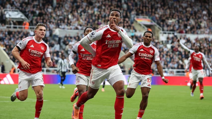 Arsenal beats Newcastle through very late goal from cornerspecialist Gabriel