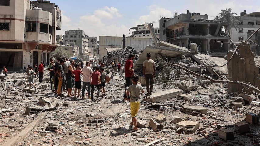 Third residential tower Gaza City attacked, large protest in Brussels