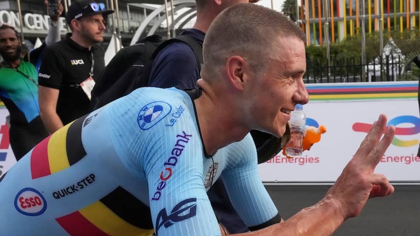 Evenepoel puts Pogacar to look in Rwanda and grabs third world title time trials in a row
