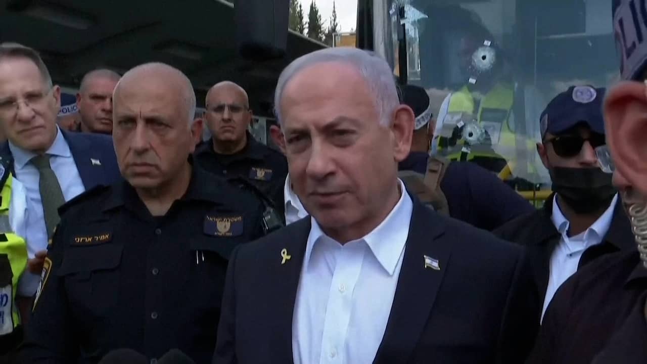 Image from video: Netanyahu wants even harder measures after deadly attack in Jerusalem