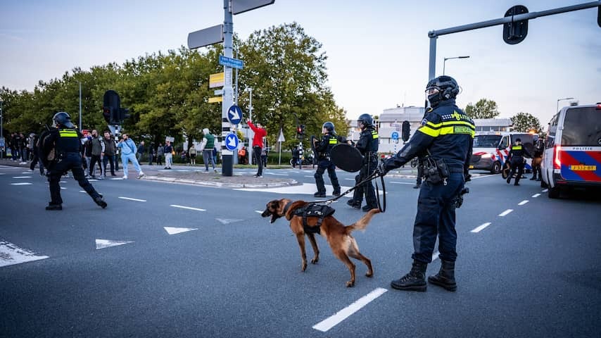 Six suspects still stuck after 'grim' demonstrations at AZC Hoofddorp