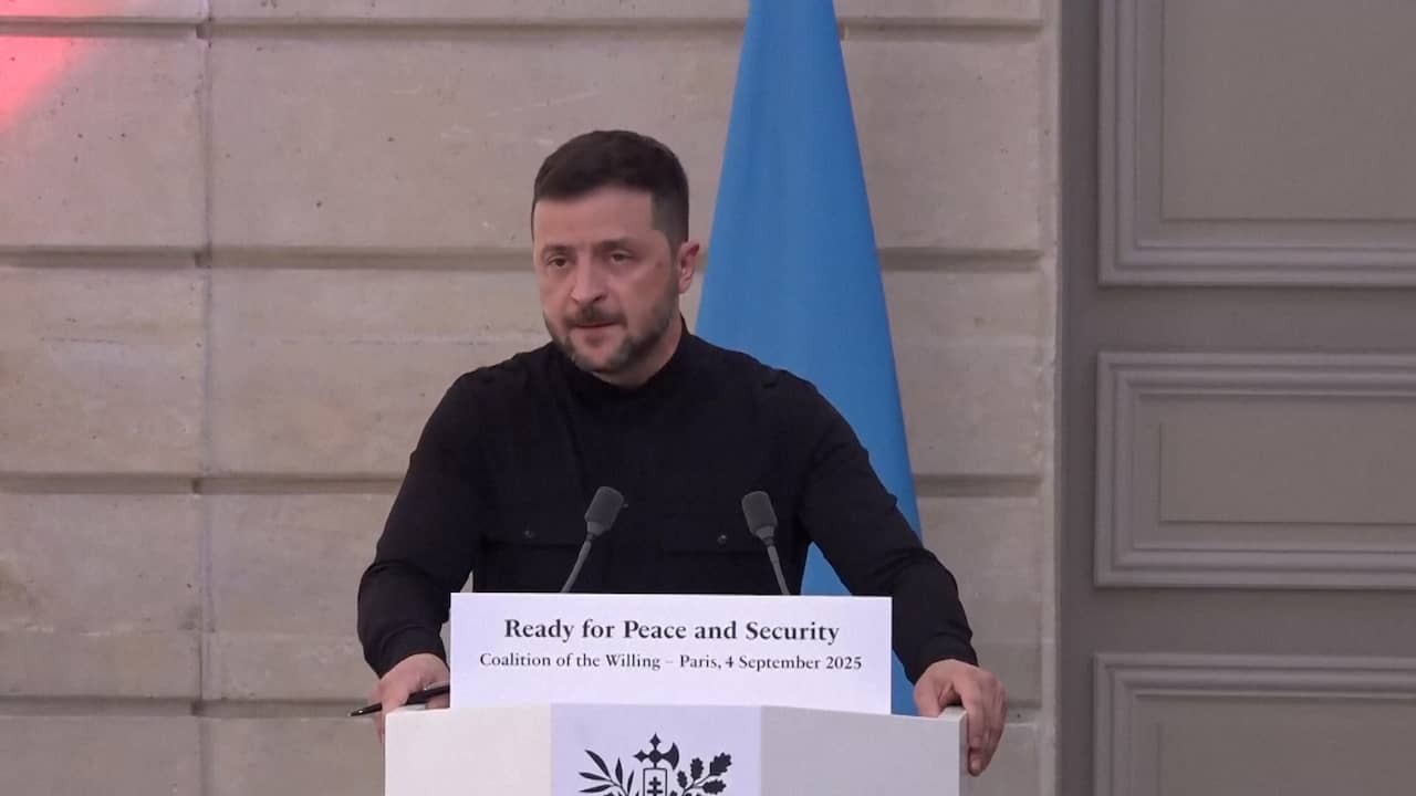 Image from Video: Zensky Happy with Promises: 'Troops are coming to ukraine'