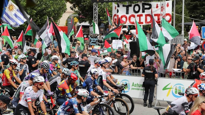 Hundreds of extra agents at Vuelta-time trial for fear of pro-Palestinian protests