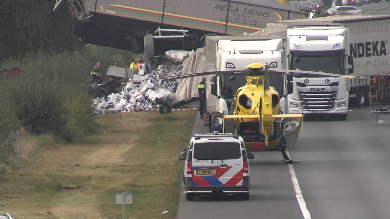 Image from Video: Trauma Helicopter Lands on A73 After Fatal Accident