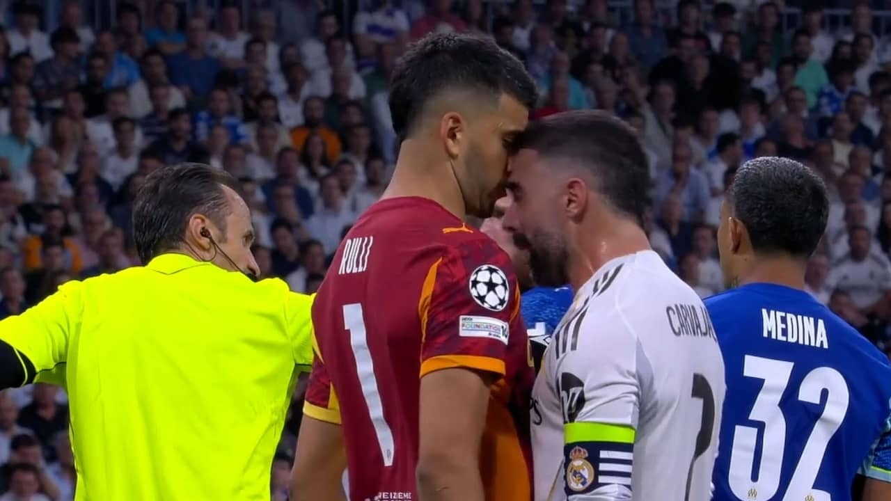 Image from Video: Real Madrid Captain Carvajal Headbutts and Gets Red