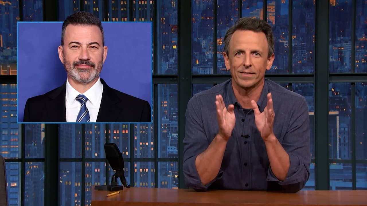 Image from Video: Presenters support Jimmy Kimmel for deleted show