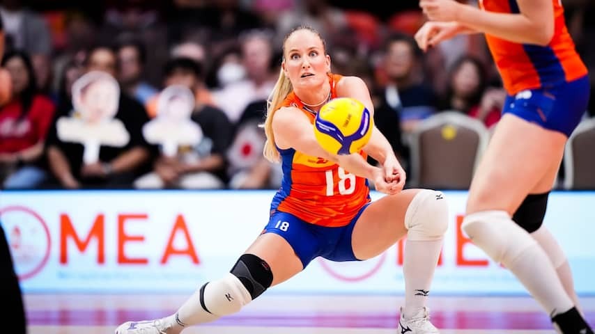 Dutch volleyball players ready at the World Cup after a blistering quarterfinals against Japan