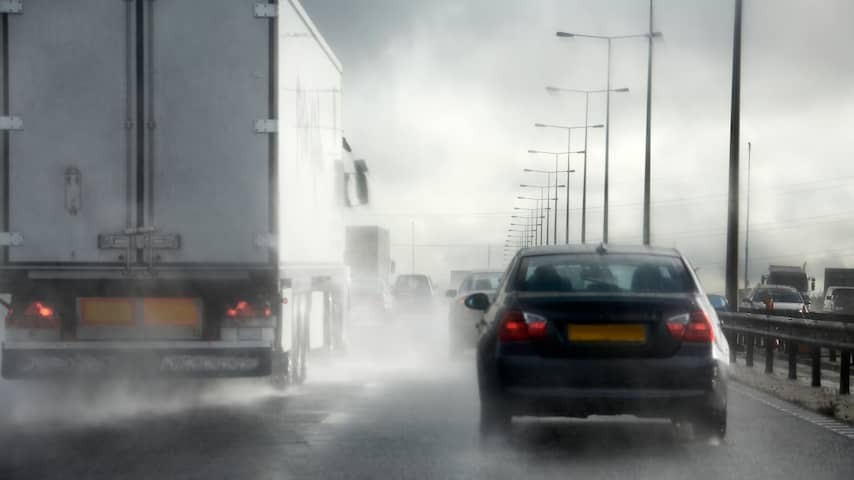 This afternoon code yellow in the entire country because of thunderstorms and gusts of wind