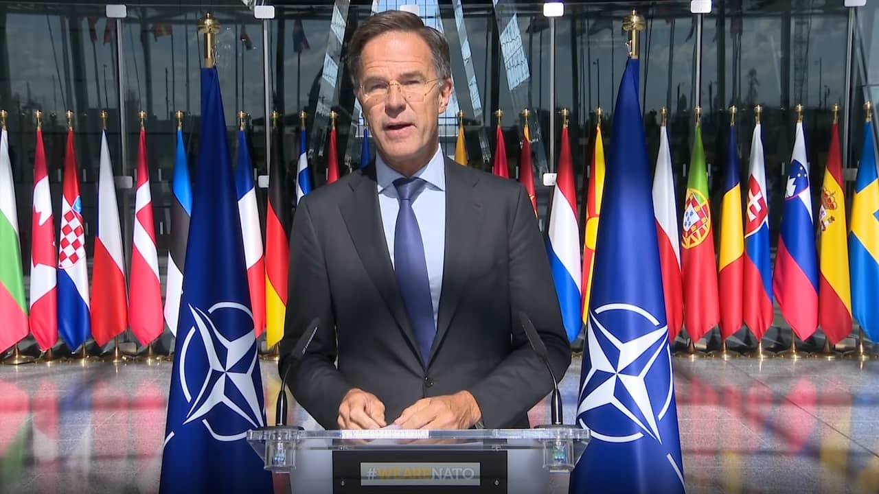 Image from Video: Nato Chief Rutte on Drones about Poland: 'We will defend every inch'