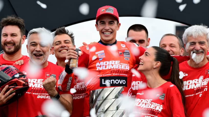 Marc Márquez equals Valentino Rossi with seventh world title in MotoGP