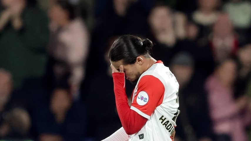 Feyenoord narrowly passes Heerenveen after leading role Hadj Moussa with goal and red