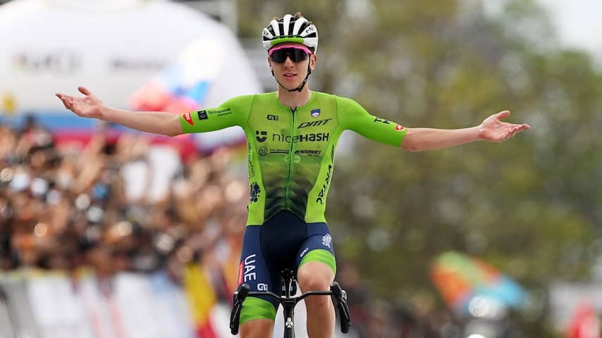 Tadej Pogacar for second year in a row world champion after long solo in Rwanda