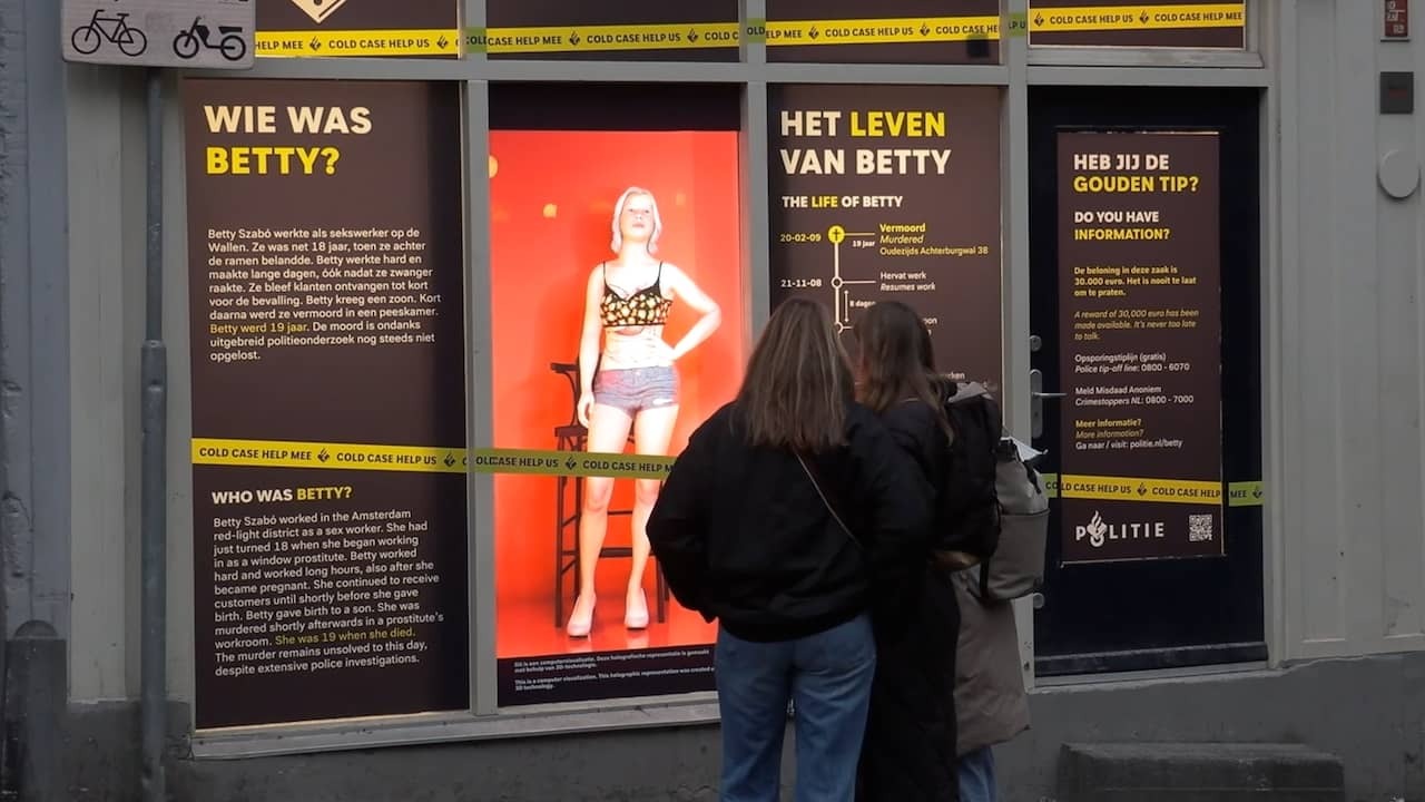 Hologram of murdered sex worker draws attention to cold case