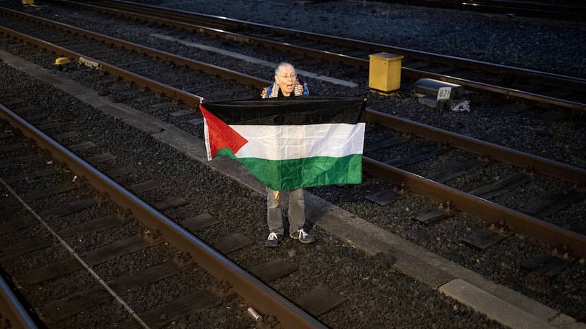 Twenty people arrested after pro-Palestinian action XR at Amsterdam Central Station