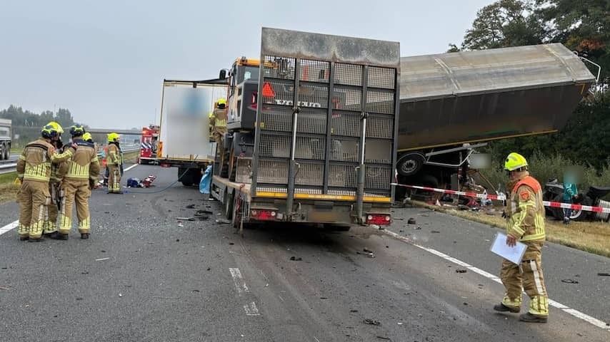 Second victim died after accident with four trucks on A73 in Limburg