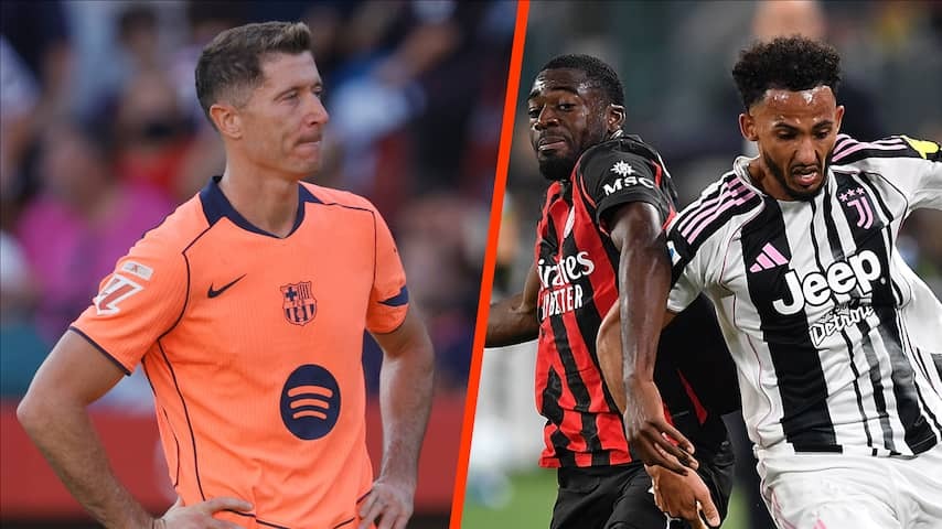 Barcelona suffers first defeat in La Liga, Juventus and AC Milan play a draw
