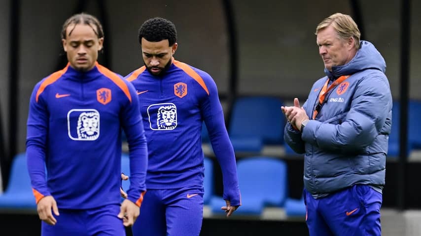Koeman spoke to Memphis after a late arrival: 'But no jokes about passport'