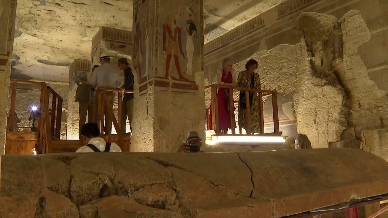 Image from Video: Tomb of Pharaoh Amenhotep III reopened after restoration of 22 years