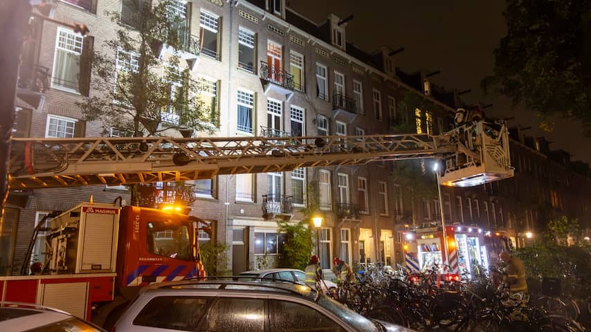 Three houses uninhabitable after large fire in apartment complex in Amsterdam